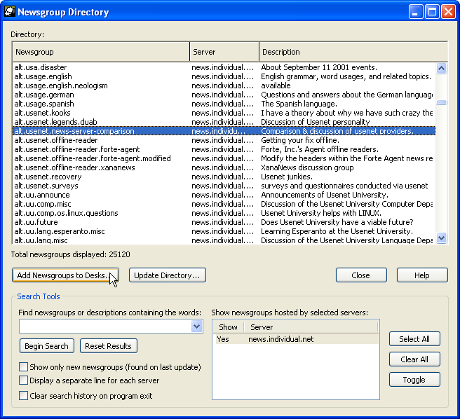 Newsgroup Directory