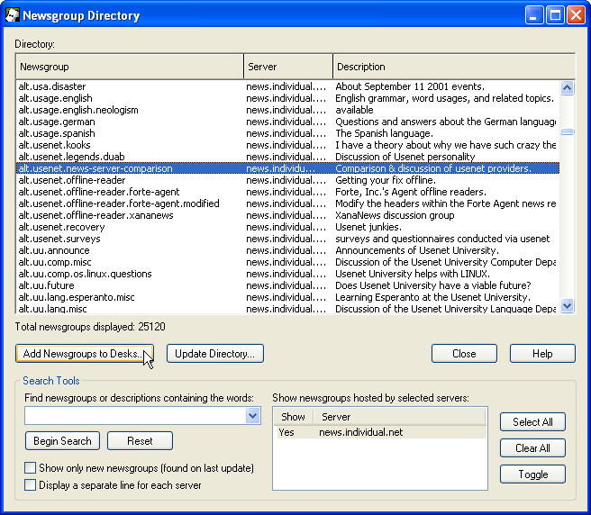 Newsgroup Directory